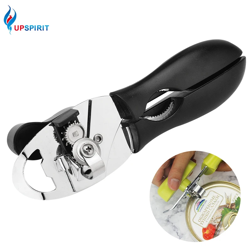 

Upspirit Stainless Steel Can Opener Multifunction Manual Side Cut Cans Bottle Opener Beer Grip Opener Kitchen Gadgets