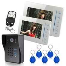 Yobang Security-7″ Doorbell Intercom System Doorphone Intercom Doorbell Camera Monitor for Villa Home Door Phone Door Intercom