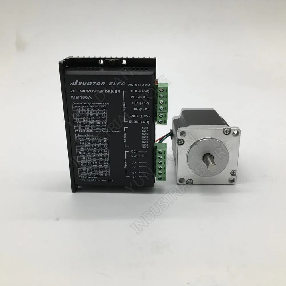 Nema23 57 мм драйвер шагового двигателя комплект 1.8NM 260Oz-in 2PH высоким крутящим моментом для ЧПУ