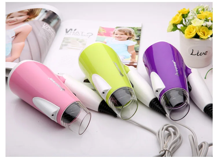 

220V 800W household cute Low noise Mini 57 degree constant temperature dormitory good quality folding hair dryer student home