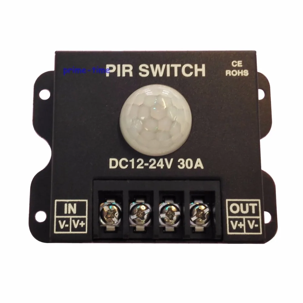 

led PIR controller DC 12V/24V 30a Body Infrared PIR Motion Sensor Switch For LED Light Strip Automatic