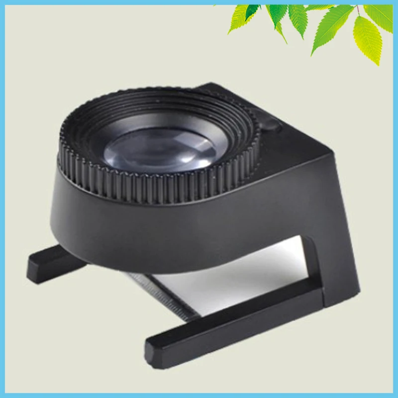 20X LED Illuminated Printers Loupe Stamp Magnifying Glass with Standin