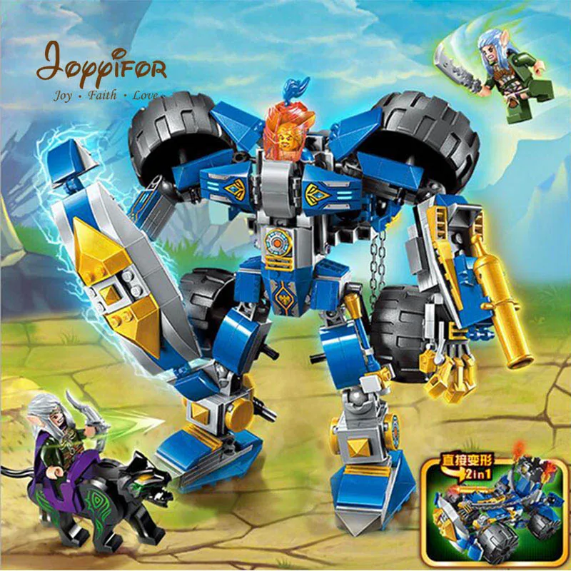 

Joyyifor 2313 War of Glory Castle Knights Machine Knight Mecha Model Building Blocks Figure Toys For Children Compatible LegoING