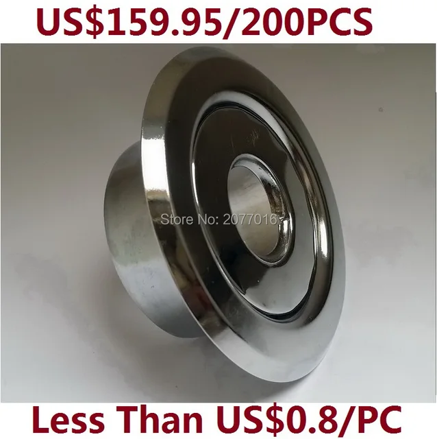 200pcs 1/2" IPS Fire Sprinkler Escutcheon Recessed Escutcheon Chrome