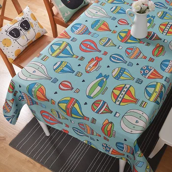 

American style Rural Cartoon modern Linen Tablecloth Simple 5511 Table decor Refrigerator TV Tablecloth Cover Home Decorative