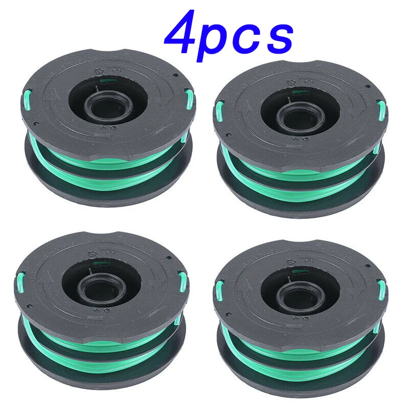 

4Pcs Nylon Plastic Yard Garden Spool Line String Trimmer Spare Replacement For Black Decker DF-080-BKP Convenient