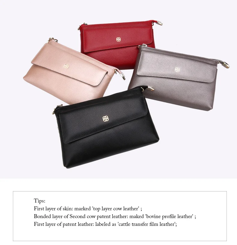100%Genuine Leather Tote Women Shoulder Bag Envelope Top-Handle Lady Evening Bag Crossbody Package Wristlets Leisure Purs Clutch   H40102920 (9)