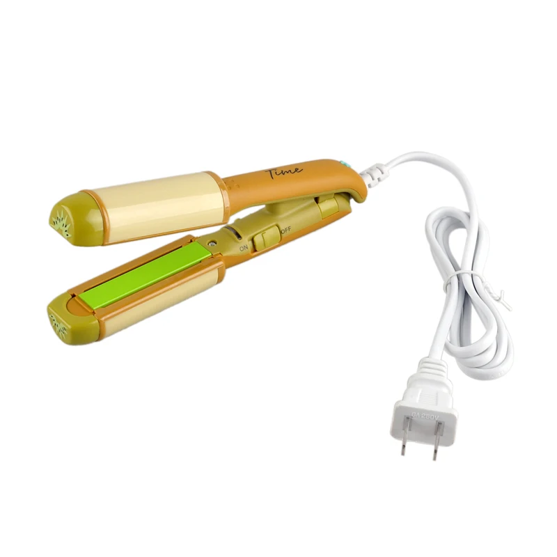 Профессиональный электрический портативный Электрический выпрямитель для волос Candy, эффективный Керамический выпрямитель для волос, электрическая плойка, ионная завивка - Цвет: Зеленый