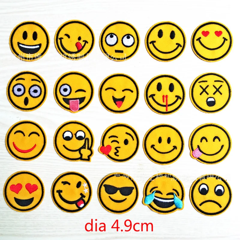 

100 PCS/SET IRON SEW Expression Patches Badge Applique JEANS CLOTHES BACKPACK Sewing Accessories ART DIY Scrapbook HOME DECOR