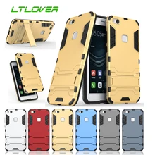 

Fashion Hot Iron Man Design PC + TPU Anti Shock Proof case For Huawei P9 Lite P10 Lite P8 Lite 2017 stand cover following cases