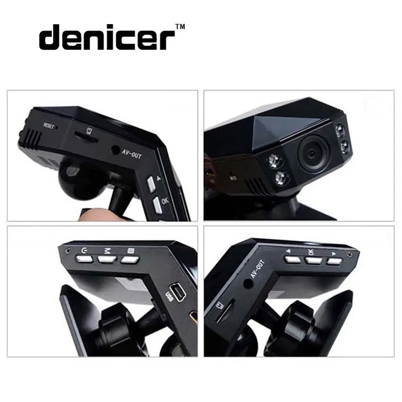 Denicer Автомобильная камера ручная Full HD 1080 P 30fps Dash камера 170 градусов широкоугольный hd dvr 2,0 дюймовый экран с g-сенсором Автомобильный видеорегистратор