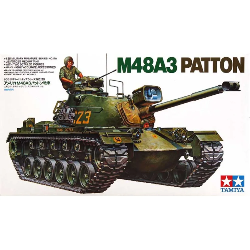 OHS Tamiya 35120 1/35 M48A3 Patton Tank Hobby Military Assembly AFV
