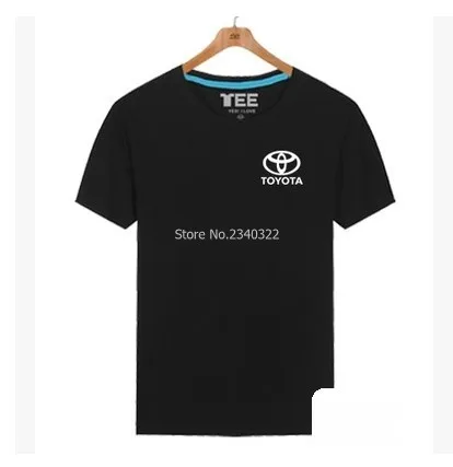 Летняя футболка с короткими рукавами однотонная toyota для мужчин и женщин 4S