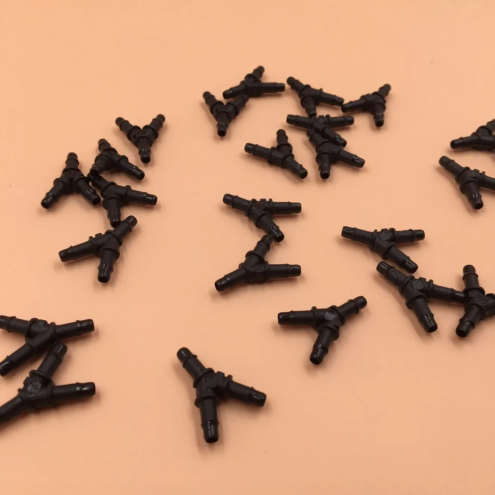 

100pcs Eco solvent printer Allwin Roland Mimaki Mutoh Flora Plastic ink hose connectors Y shape fitting black UV ink