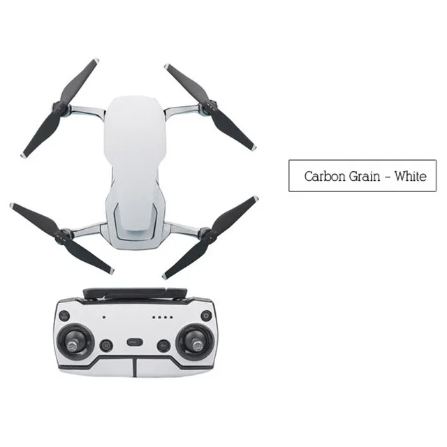 Новое поступление водонепроницаемый ПВХ углеродное волокно графические стикеры полный набор кожи наклейки для DJI MAVIC AIR drone Boday& удаленные аксессуары - Цвет: White