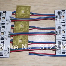 Не обладает водонепроницаемостью: WS2811 светодиодный цифровой модуль пикселей, 3 шт. 5050 Светодиодные светильники внешнего закрепления с компонентным видеосигналом, DC12V вход переменного тока, 20 штук нитке