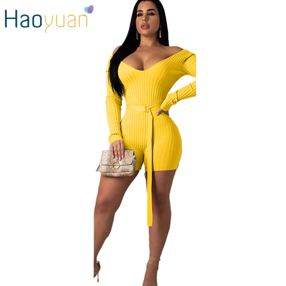 HAOYUAN сексуальное облегающее женское платье легкий костюм с шортами фестиваль