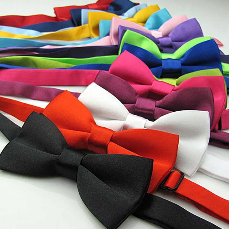 Классический Детский галстук-бабочка для мальчиков и девочек, Детский галстук-бабочка, модный однотонный мятный, зеленый, красный, черный, белый, зеленый, бабочка