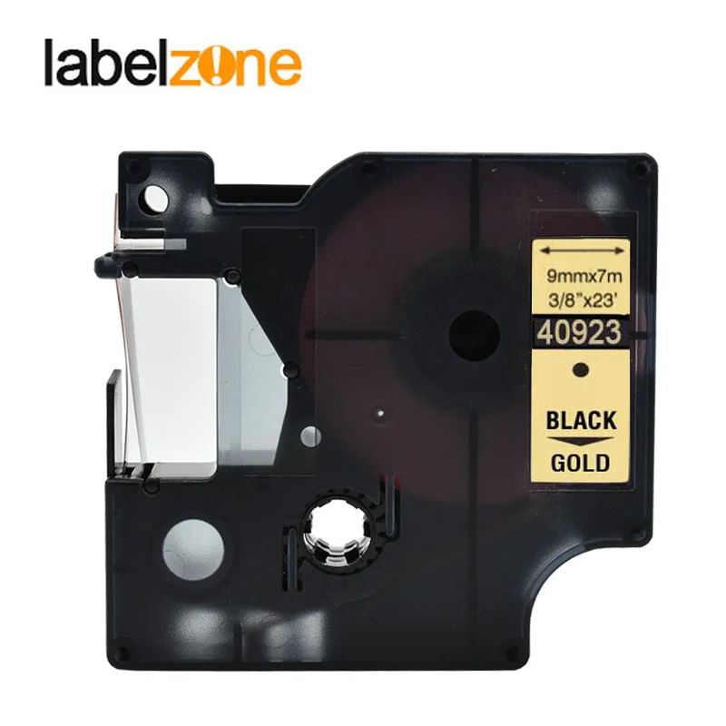 9mm black on gold Совместимый с Dymo D1 12 мм ленты 45010 45013 40910 40913 43613 43610 картридж с красящей лентой для этикетка Dymo менеджер лм 160 280 этикетировщик - Цвет: 9mm black on gold