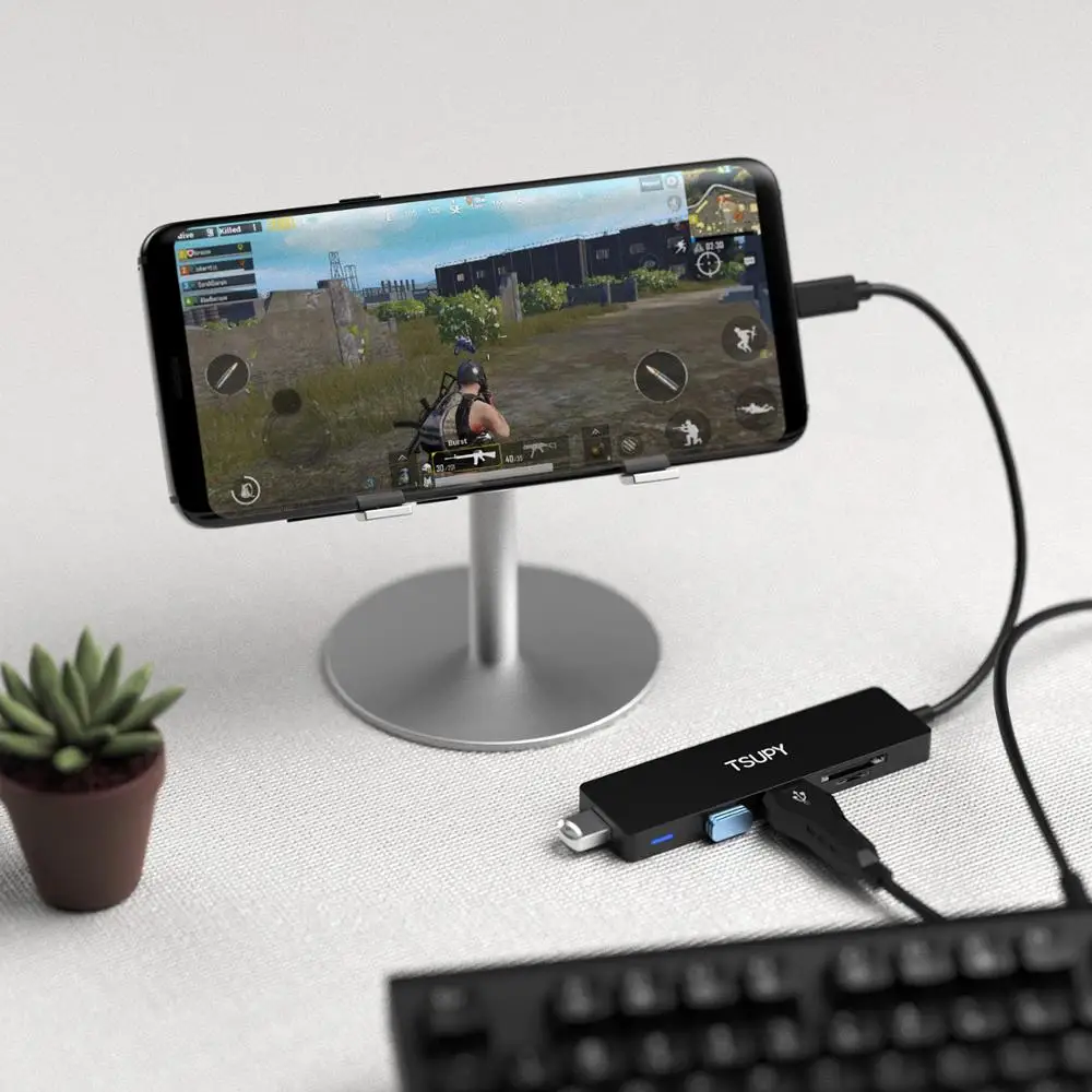 TSUPY USB C концентратор type к 3 0 портам кардридер адаптер для ПК ноутбук мобильный