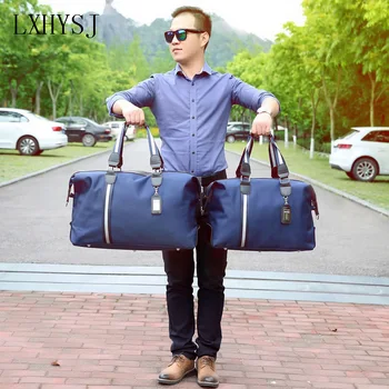 

The New Nylon Travel Bag Large Capacity Women Hand Luggage Travel Duffle Bags Nylon Weekend Bags Men Multifunctional Travel Bags