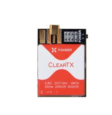 

FOXEER clearTX video transmitter Pit transmitter 5.8G 48CH 25/200/600MW adjustable