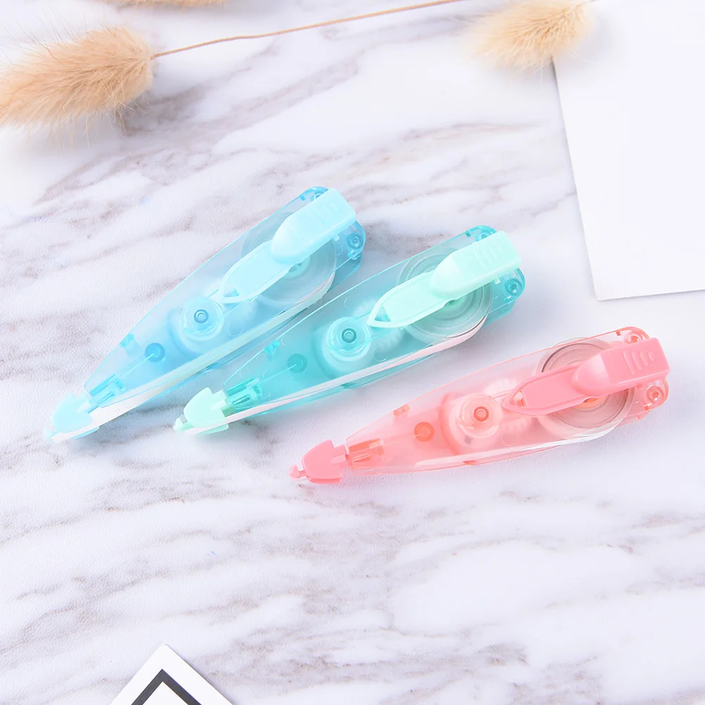 

1pc Novelty Cute Transparent Correction Tapestudent colorful Kawaii Korea Stationery DecorativeCorrection Fluid