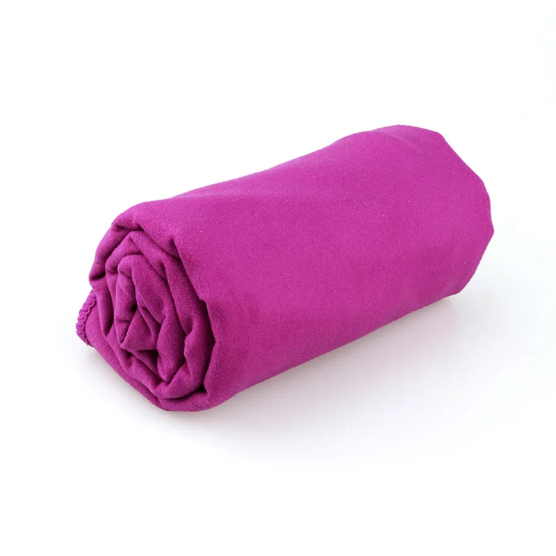Быстросохнущие купальные полотенца из микрофибры для отдыха на открытом воздухе, кемпинга, езды на велосипеде, для купания, портативное Спортивное, спортивное, дорожное полотенце, размер S(40*79 см - Цвет: Фиолетовый
