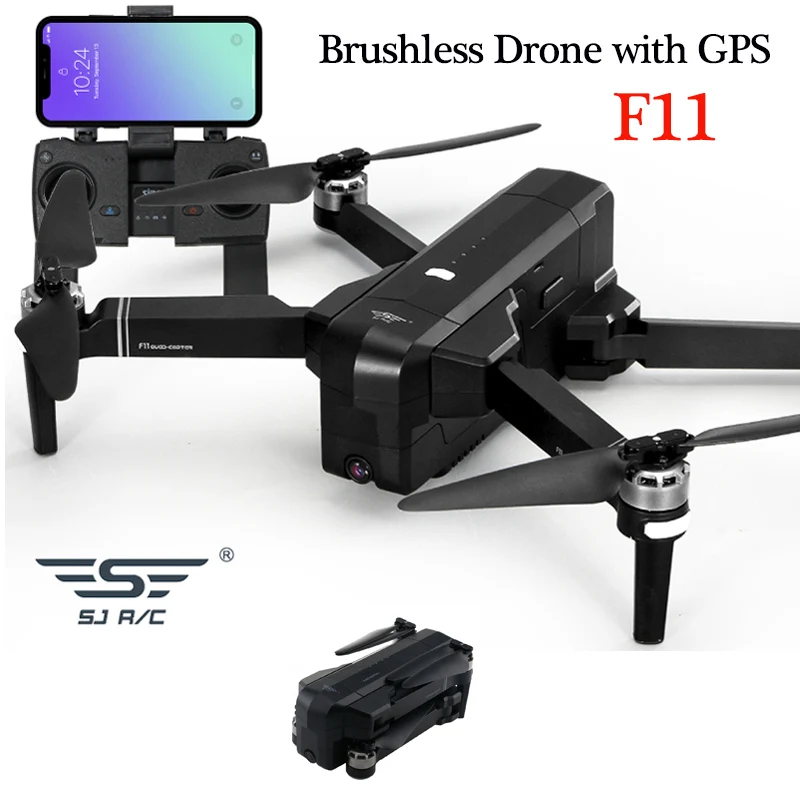 

SJRC F11 Folding Drone with Camera hd 25mins Flight Time GPS Quadcopter brushless 1.2km Distance 1080P WIFI FPV RC Helicopter