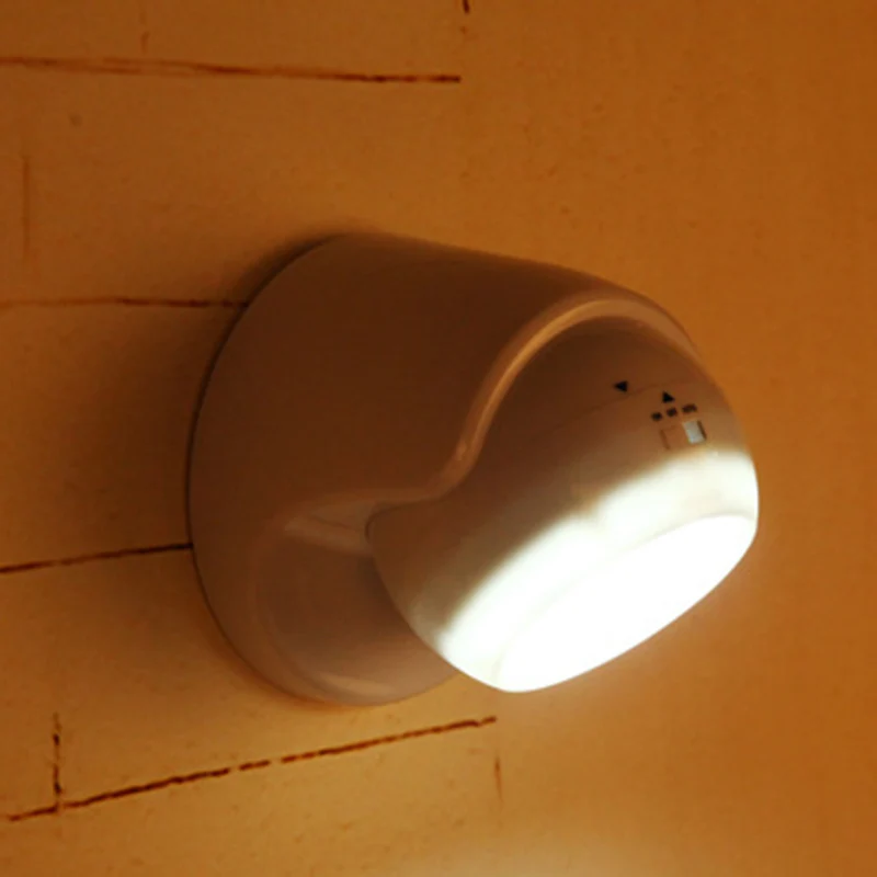 

Portable 9 LED Motion Sensor Night Light 360 Degree Rotation Auto IR Infrared Luminary Lamp -- JDH99