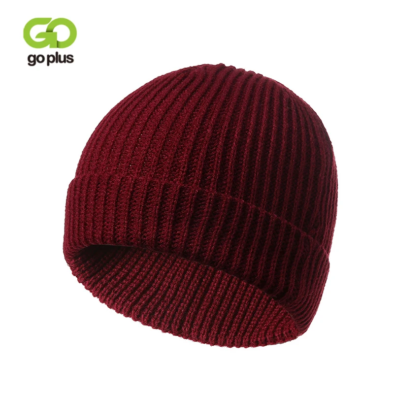 GOPLUS 2021 Fashion Spring Winter Knitted Hat Women Cotton Warm Caps for girls Beanies Solid High Quality Casual Skullie Females |