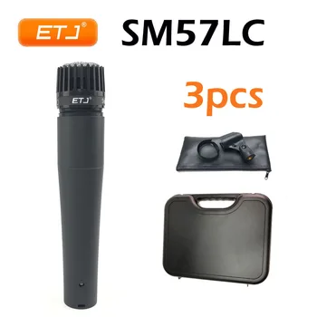 

3Pcs/Lot of SM57 Top Qulity Wired Microphone Clear Sound Karaoke Dynamic Handheld Mic 57LC SM57LC With Carrying Plastic Box