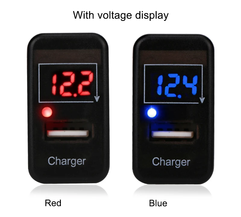 Old TOYOTA SINGLE USB with Voltmeter----YJ-VIGO-003 (4)