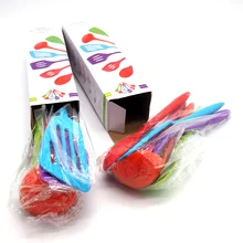 Набор для приготовления пищи из 6 предметов, красочная кухонная утварь, силиконовые материалы FDA пищевой сорт, кухонная утварь range-40oC температуры+ 230oC