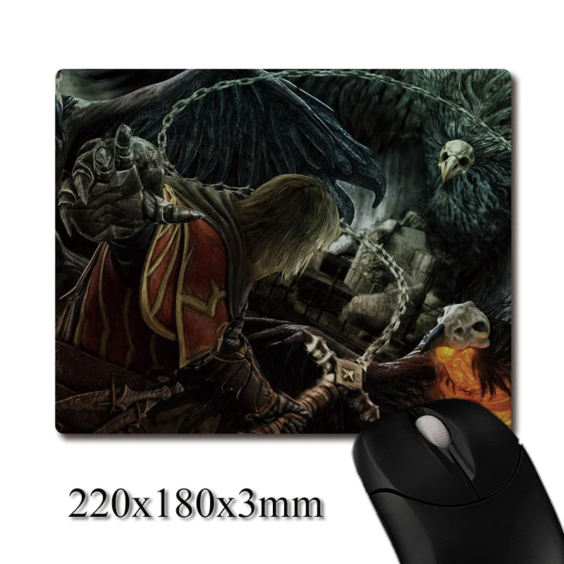 

Devil Battle Scene of Castlevania printed Heavy weaving anti-slip rubber pad office mouse pad Coaster Party favor 220x180x3mm