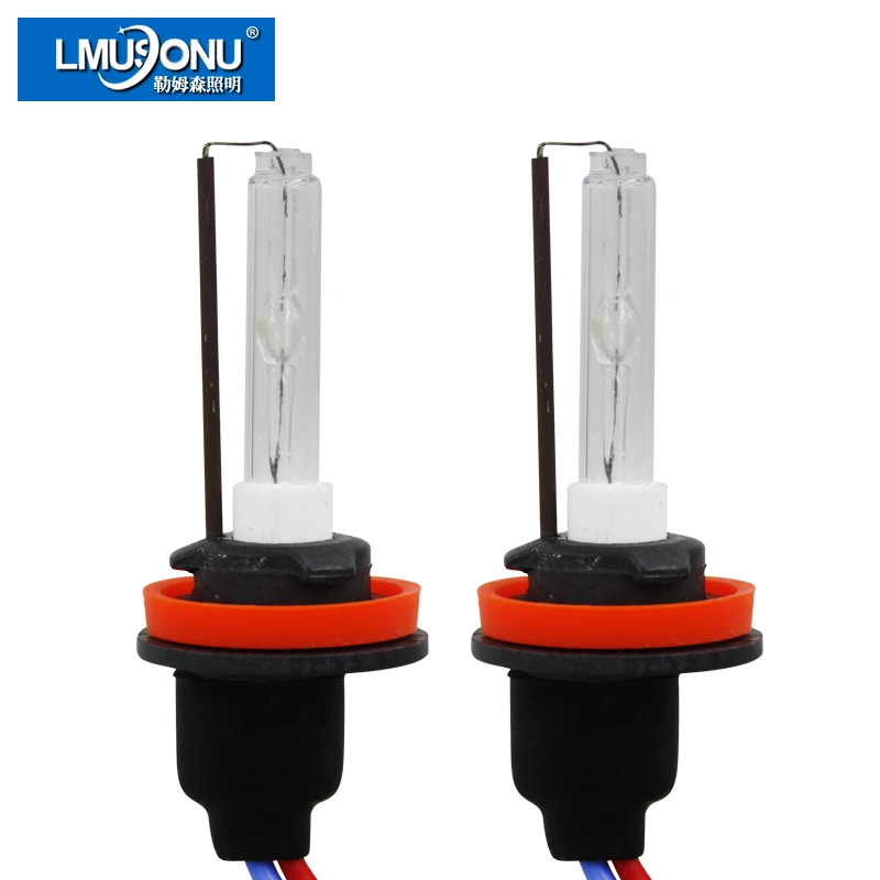 LMUSONU 12V 35W AC H11 HID BULB XENON H11 6000K CERAMIC BASE H11 XENON LAMP 3000K