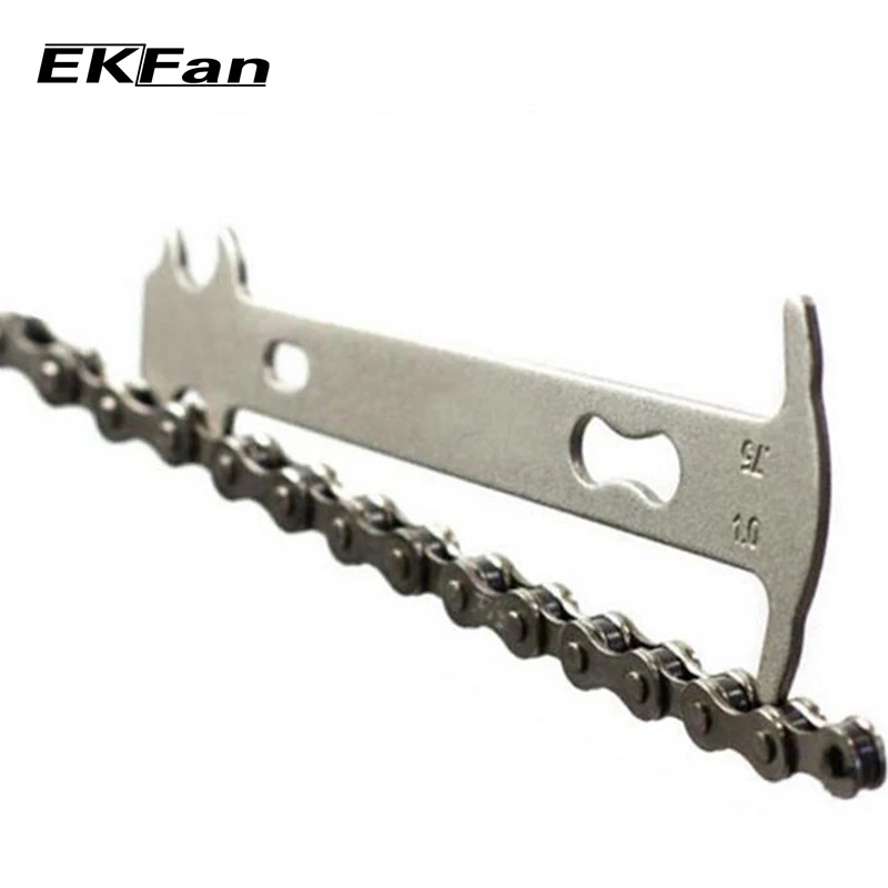 Repair Gauge Check Ruler Wear Indicator Measure Tool Bike Checker Chain O9G8