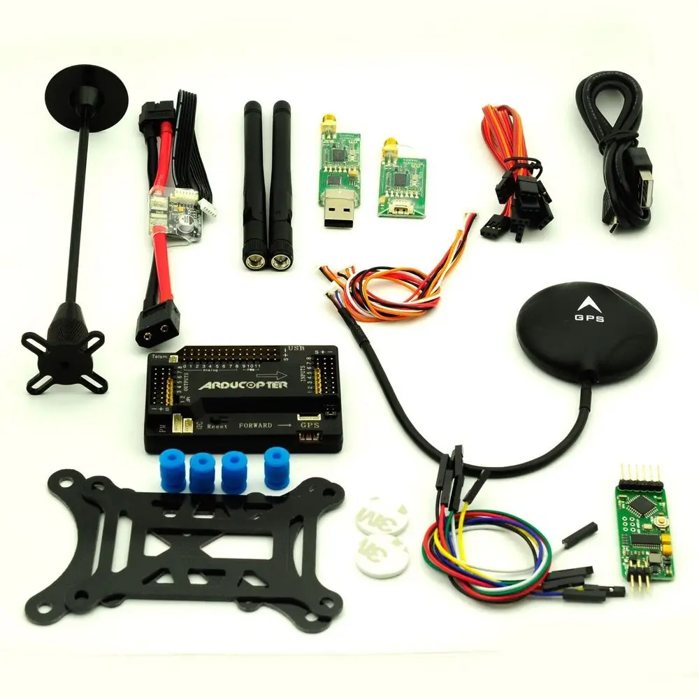 Apm 2 8 ardupilot flight controller 6m gps 433mhz telemetry power