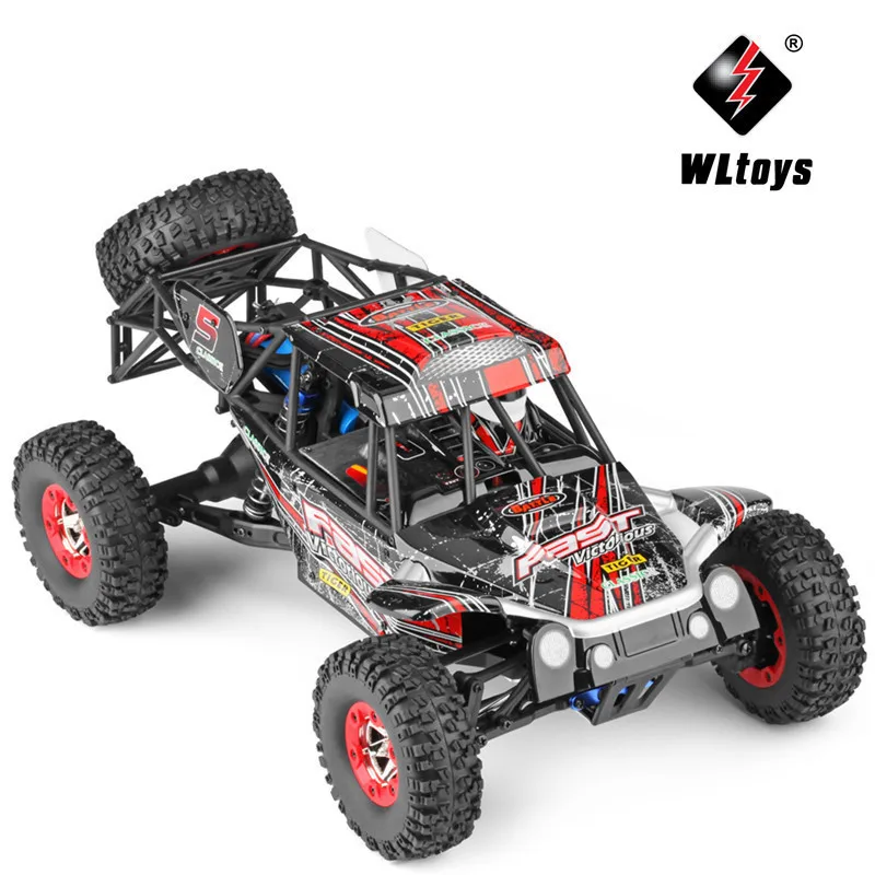 Wltoys 12428-A 1/12 2,4G 4WD 50 км/ч Электрический матовый внедорожный мотоцикл светодиодный фонарь RTR RC автомобиль пульт дистанционного управления