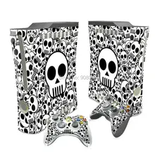 Skin For Xbox 360 Fat Console Cover For Xbox 360 Console Skin Stickers+ 2Pcs Controller Protective Skins Accessory