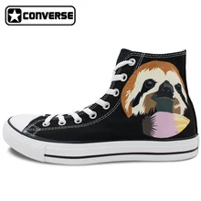 High Top Canvas Shoes Women Men Converse Chuck Taylor Cute Sloth Original Design Custom Hand Painted Sneakers Christmas Gifts