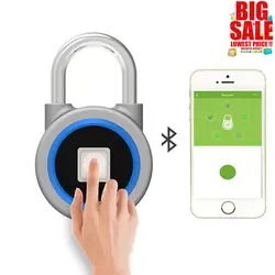 Mini-USB Bluetooth Smart отпечатков пальцев замок IP65 Водонепроницаемый Anti-Theft замок безопасности двери Чемодан случае блокировки для IOS Android