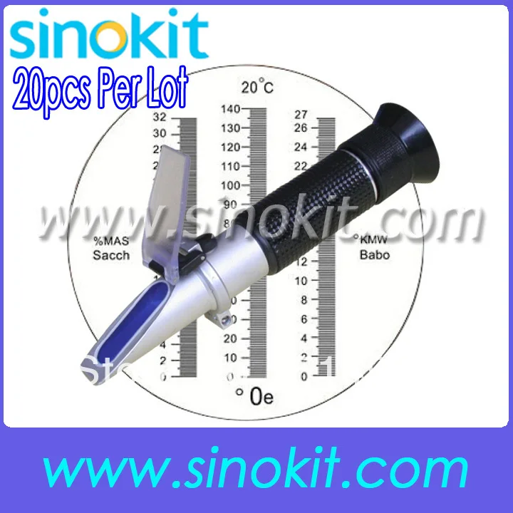 

20pieces Per Lot Wholesales Professional Hand held Wine/Oe Refractometer RHB-32sATC