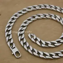 LINSION 316L нержавеющая сталь мужские байкерские цепочки и ожерелья 5A002N длина от 18 до 36 дюймов