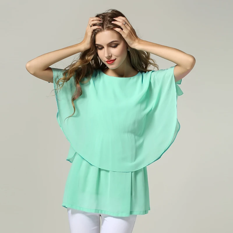Mint green blouse plus size Clearance