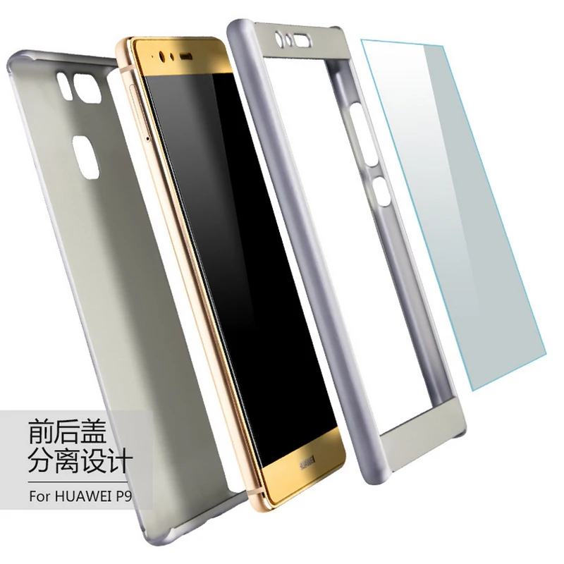 Жесткий Гибридный чехол с полным покрытием на 360 градусов для Huawei P9 P10 lite Plus Mate9 pro +