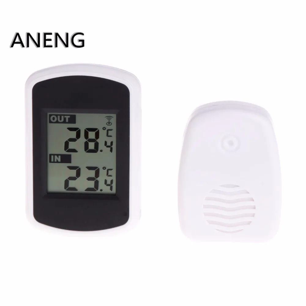 Цифровая беспроводная метеостанция ANENG 433 МГц с ЖК дисплеем|indoor outdoor thermometer|outdoor