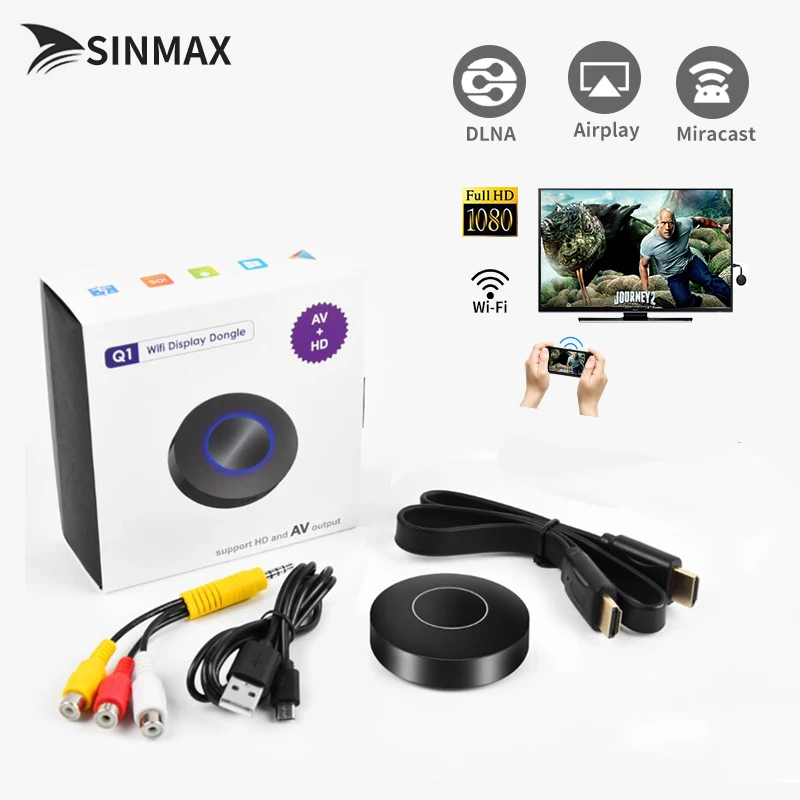 

HD+AV output Q1 wifi display TV Dongle HDMI mini PC Android TV stick Airply miracast vs Mirascreen anycast youtube dvb-t2 dongle