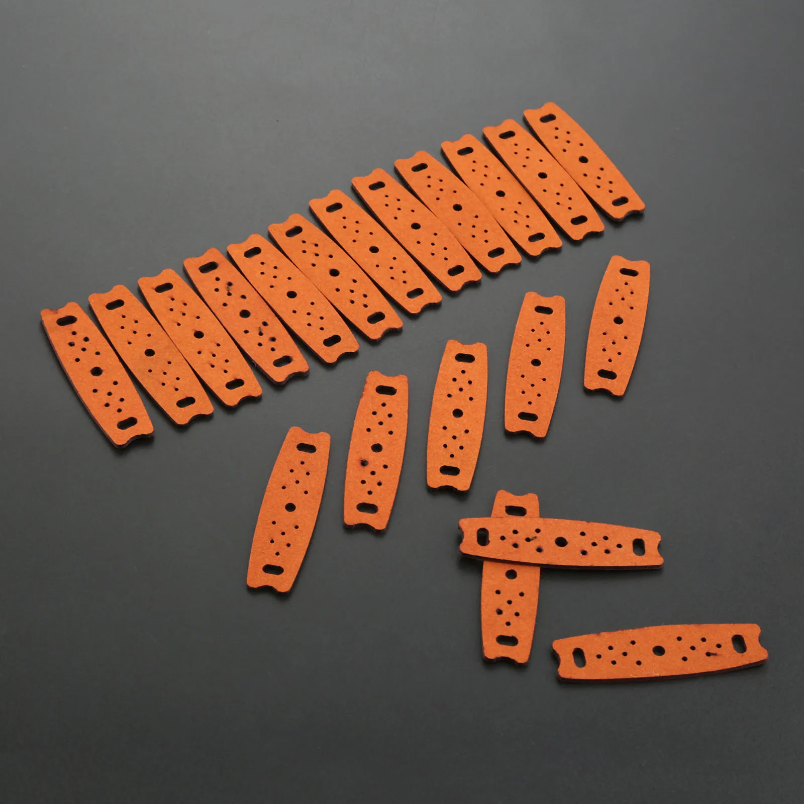 20ps Brown Slingshot Pouches Pouch Microfiber Leather Multi Hole