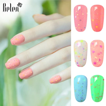 

Belen Cheese Glitter UV Gel Nail Polish 7ML Shimmer Soak Off Semi Permanent Lucky Candy Color Varnish UV Lacquer Manicure DIY